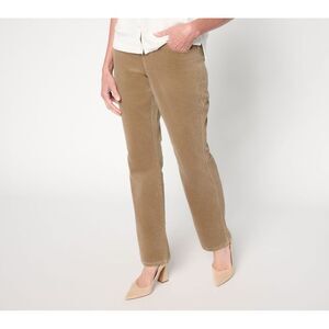 Maya J Women's Pants Sz 6 TripleLuxe Corduroy Boot Cut Pant Brown A703671